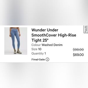 lululemon athletica Washed Denim Leggings
